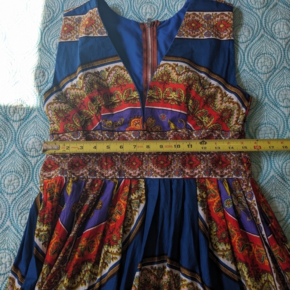 Vintage 70s vibrant print maxi dress - Picture 13 of 14